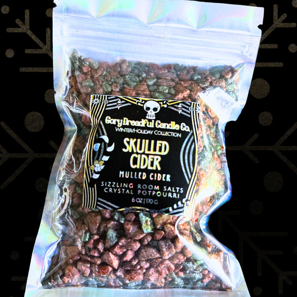 Skulled Cider Sizzling Room Salt Crystal Potpourri: Mulled Cider Scent - Picture 6 of 9